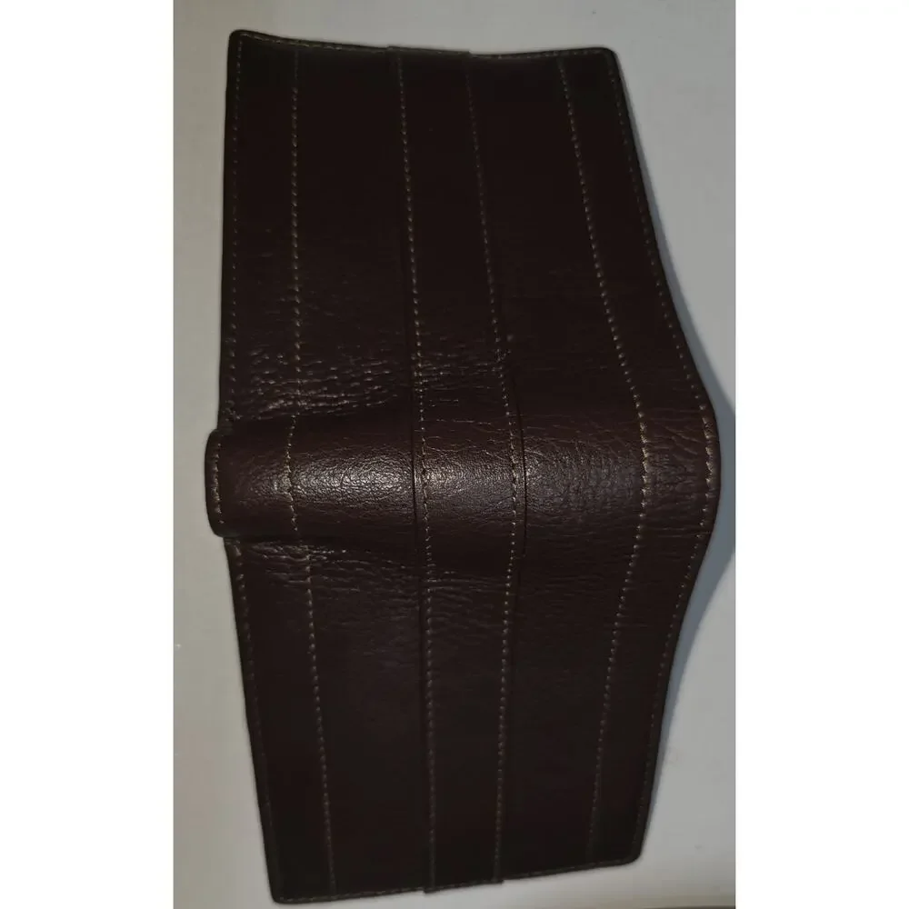 Comme Ca Ism Men's Vintage Brown Leather Wallet, New With Box